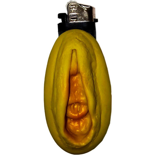 Diablo picante - accendino vagina color oro
