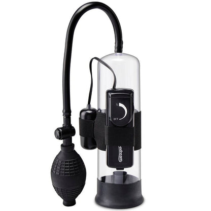Pompa per il pene Pump worx beginners vibrating Pump Worx Pipedream nera/trasparente