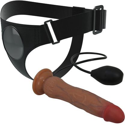 Pretty love - kyton universal harness slip con dildo squirting 19 cm mulato