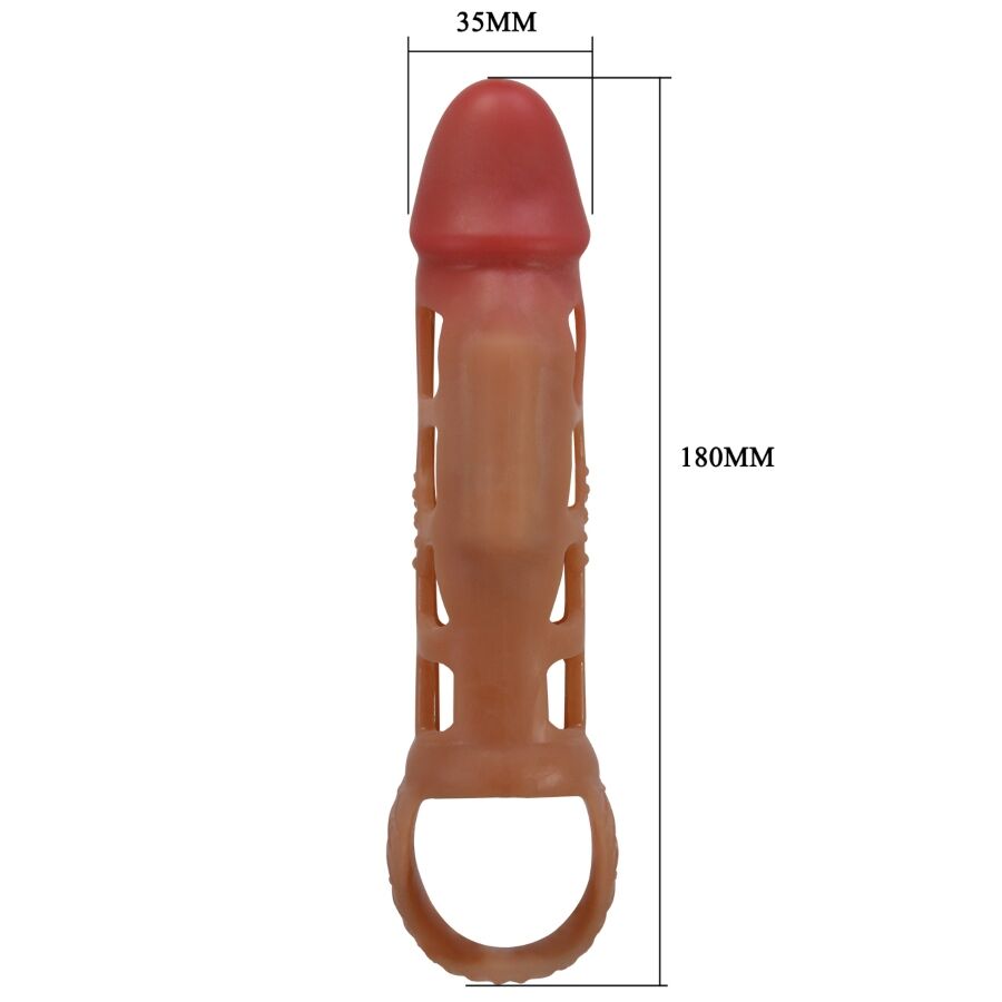 Pretty love - preston vibrante guaina per pene 18 cm