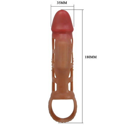 Pretty love - preston vibrante guaina per pene 18 cm