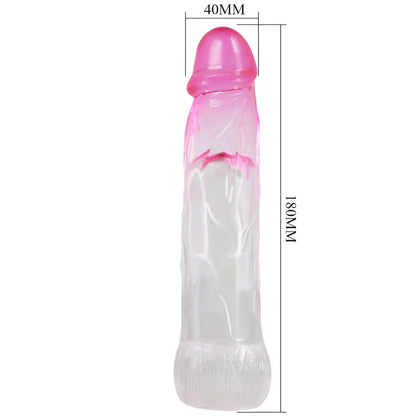Pretty love - neron realistico 6 cm guaina di allargamento per pene rosa