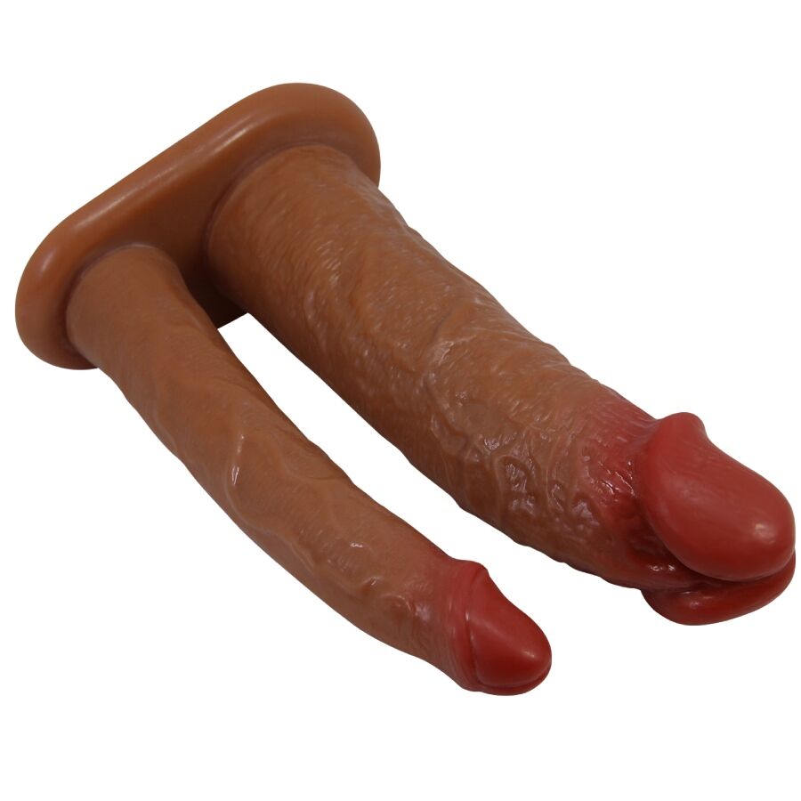 Pretty love - yairon doppio guaina per pene con estensione 4 cm mulatto