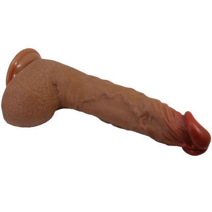 Baile Beautiful Réaliste Dildo Stimulation Haut & Bas 25 cm Chair Foncé