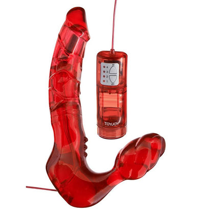 Harnais double pénétration sans bretelles avec vibromasseur