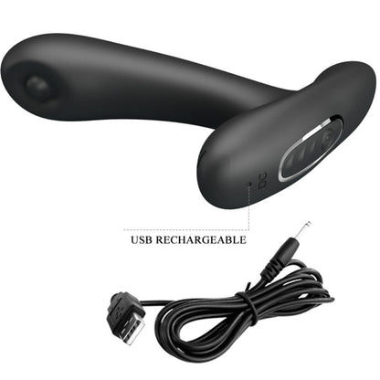 Pretty love - remington massaggiatore vibrante anale e vaginale nero