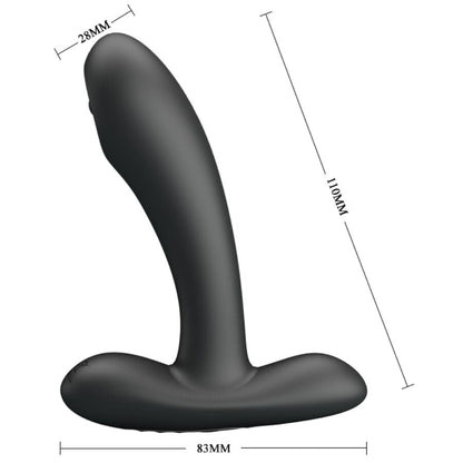 Pretty love - remington massaggiatore vibrante anale e vaginale nero