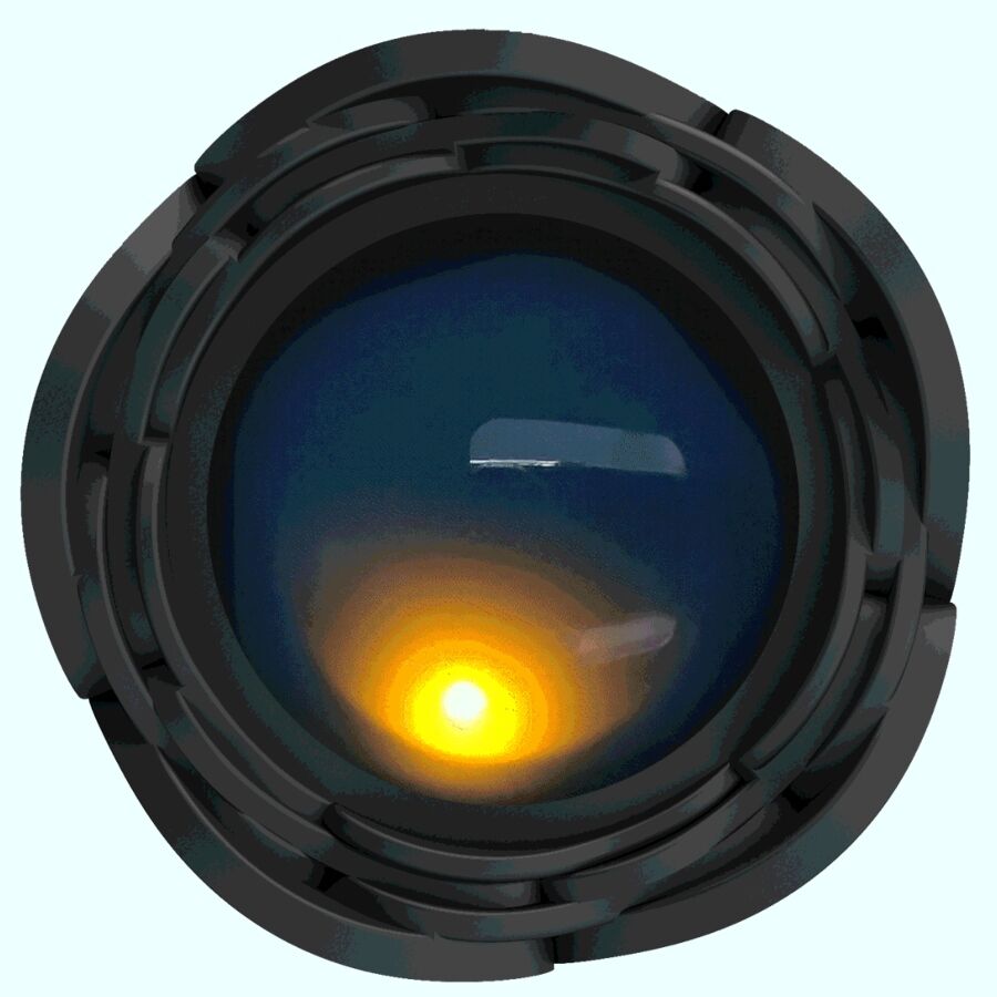 Pretty love - tarion plug anale con luce led nero 12,5 cm