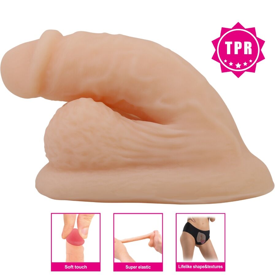 Pretty love - wildon dildo ultra realistico ed elastico 10 cm naturale