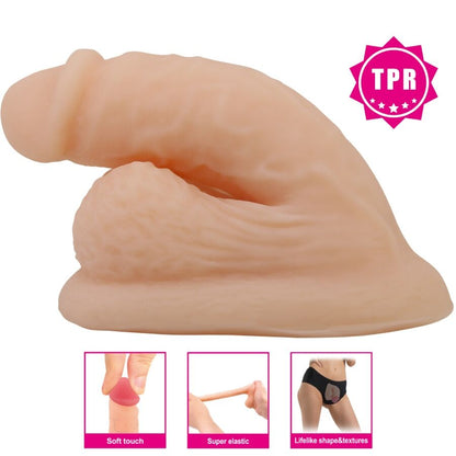 Pretty love - wildon dildo ultra realistico ed elastico 10 cm naturale
