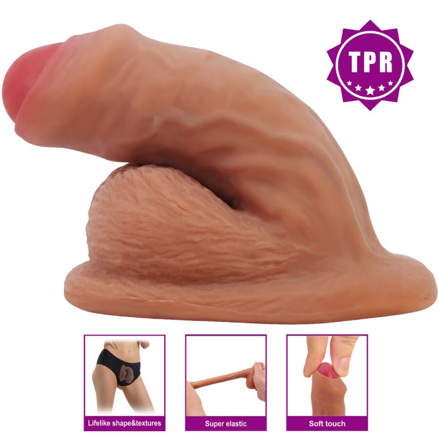 Pretty love - warnell dildo ultra realistico ed elastico 9,5 cm mulato