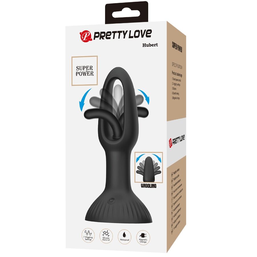 Pretty love - hubert anal plug con 7 modalità di vibrazione