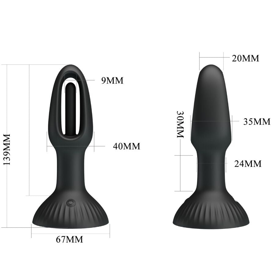 Pretty love - hubert anal plug con 7 modalità di vibrazione
