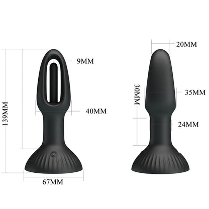 Pretty love - hubert anal plug con 7 modalità di vibrazione