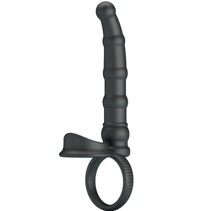 Pretty love - tatum anello per pene vibrante con tappo 10 vibrazioni nero