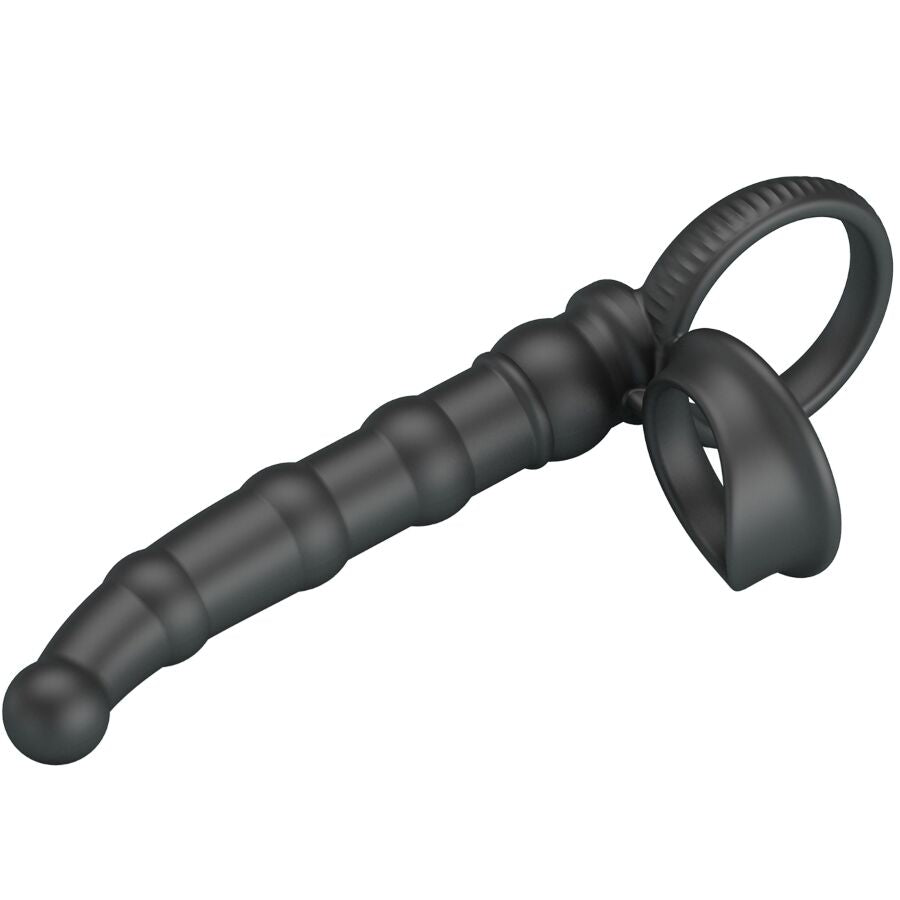 Pretty love - tatum anello per pene vibrante con tappo 10 vibrazioni nero