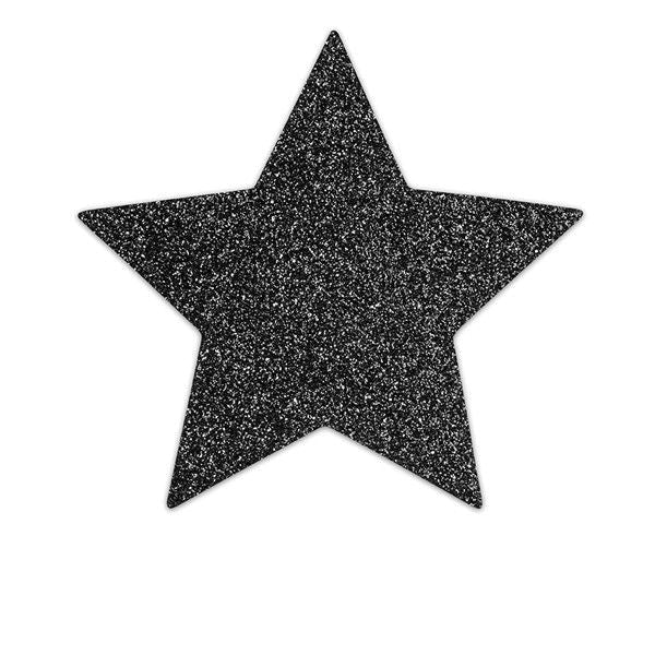 Bijoux pezoneras flash estrella negra