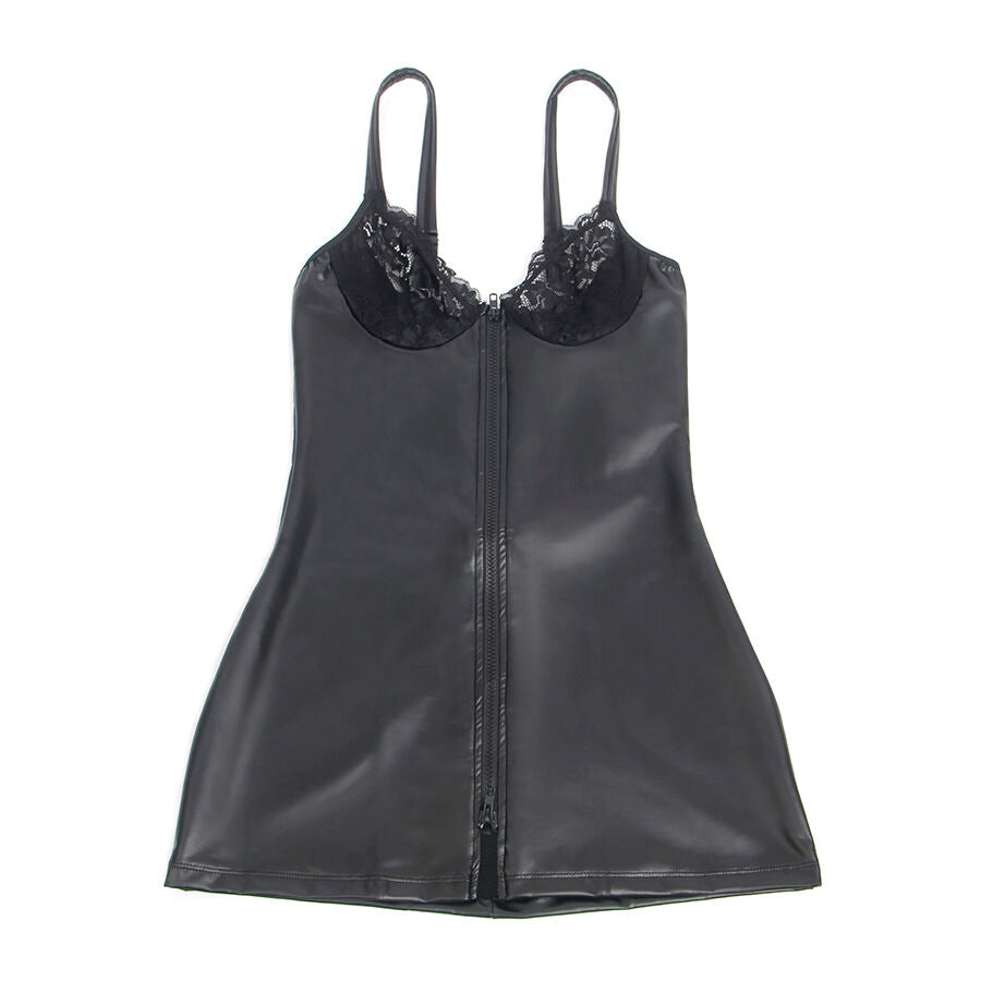 Subblime - 957568 abito in pelle con zip nero s/m