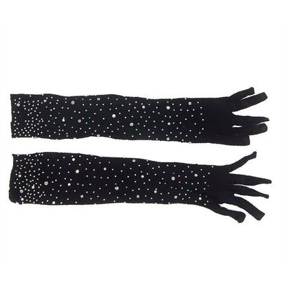 Subblime - 957469shine guanti trasparenti neri s/m