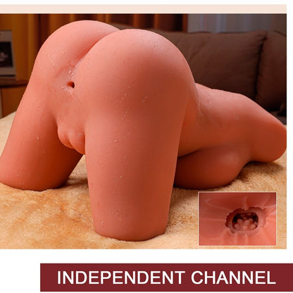 Xise - miah lady boy torso femminile con dildo con vibrazione e spinta 55 cm