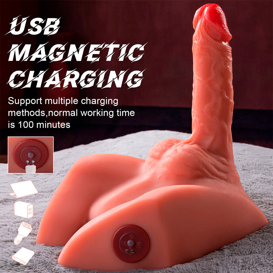 Xise - michael dildo realistico e masturbatore anale con spinta 15 cm