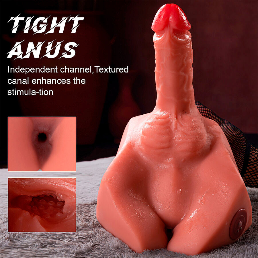 Xise - michael dildo realistico e masturbatore anale con spinta 15 cm