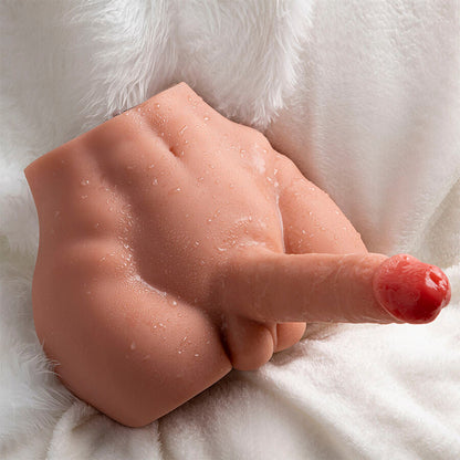 Xise - peel dildo ass realistico dildo masturbatore posizione frontale con spinta 17,5 cm
