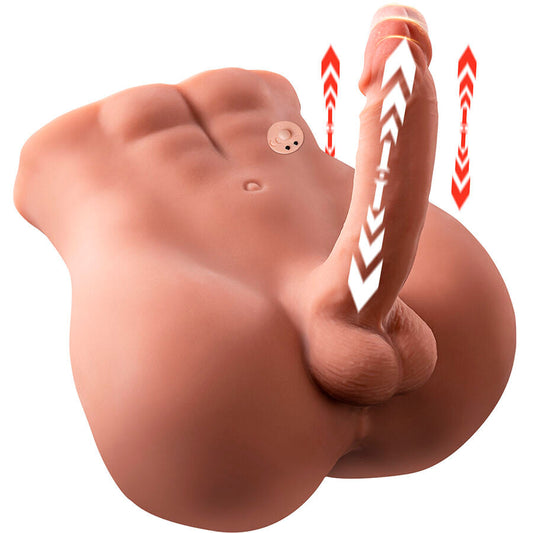 Xise - bertlett dildo ass realistico dildo e ano masturbatore posizione frontale con spinta 18 cm