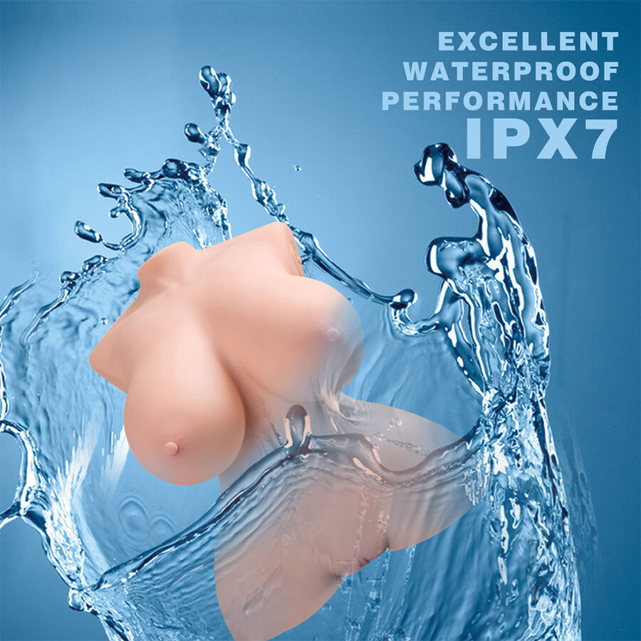 Xise - torso realistico piccolo e spinto con vibrazione femminile 40 cm