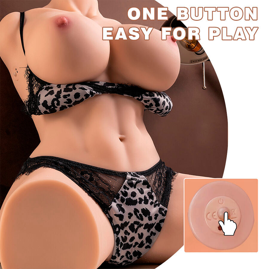 Xise - torse féminin réaliste avec poussée 55 cm