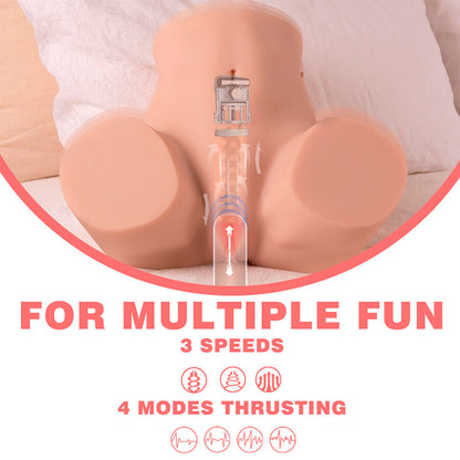 Xise - danae thrusting realistico masturbatore vagina con vibrazione multi-posizione