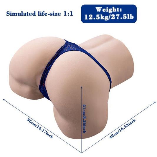 Xise - gina masturbatore vagina realistico multiposizione con vibrazione e telecomando