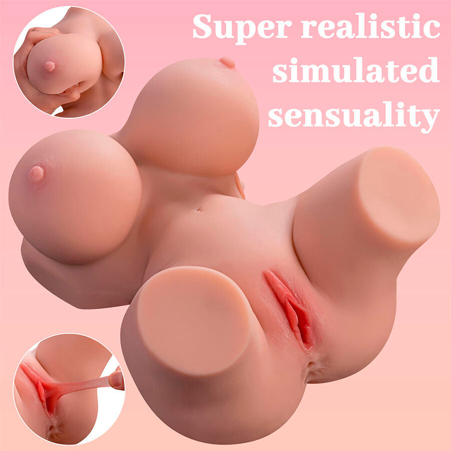 Xise - frieda torso femminile realistico con vibrazione 36 cm