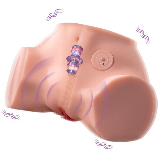 Xise - fennie shaking masturbatore multiposizione realistico per vagina e ano con vibrazione