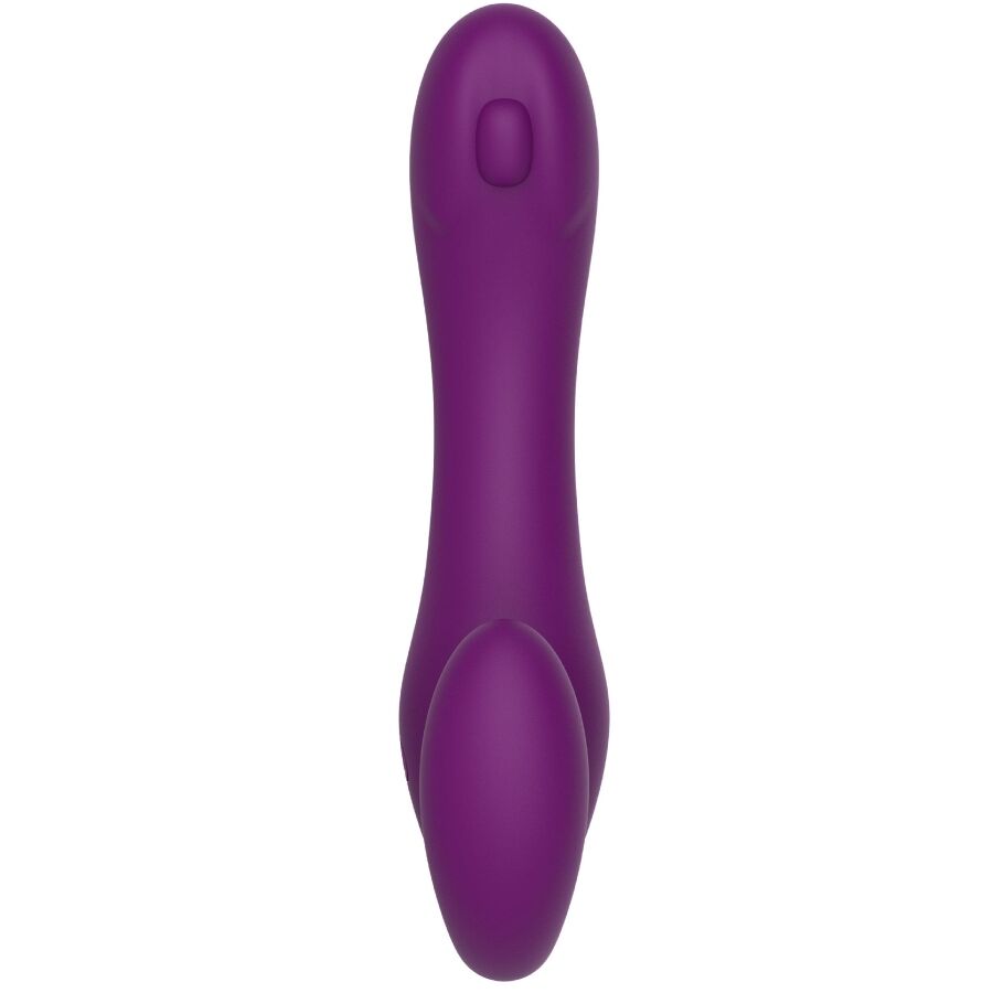 Xocoon - vibromasseur 2 en 1 strap-on sans lanière avec télécommande violet