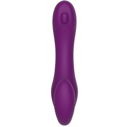 Xocoon - vibromasseur 2 en 1 strap-on sans lanière avec télécommande violet
