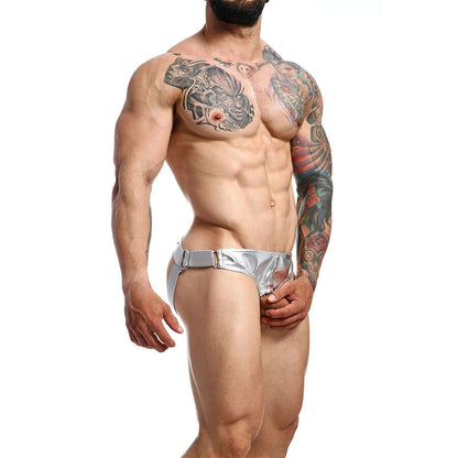 Mob - dngeon jockstrap anello per il pene in argento taglia unica