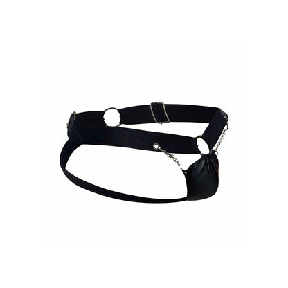 Mob - dngeon jockstrap nero con catena taglia unica