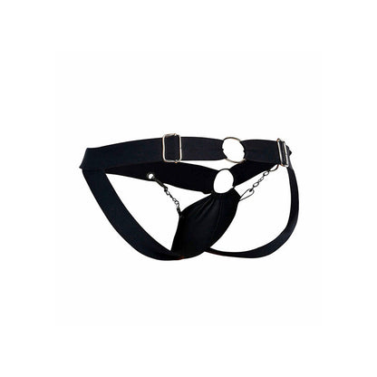 Mob - dngeon jockstrap nero con catena taglia unica