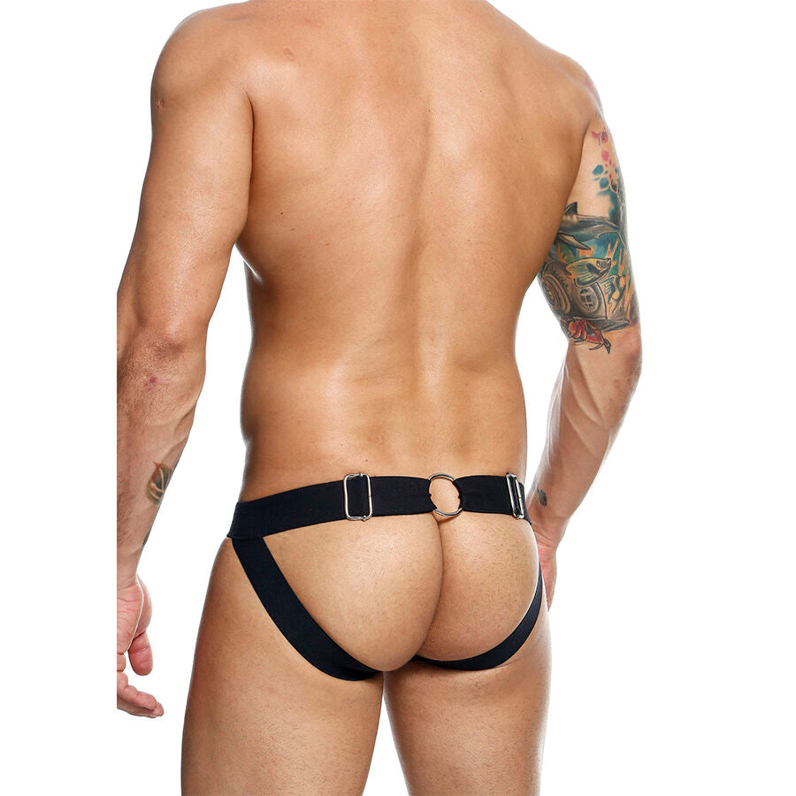 Mob - dngeon jockstrap nero con catena taglia unica