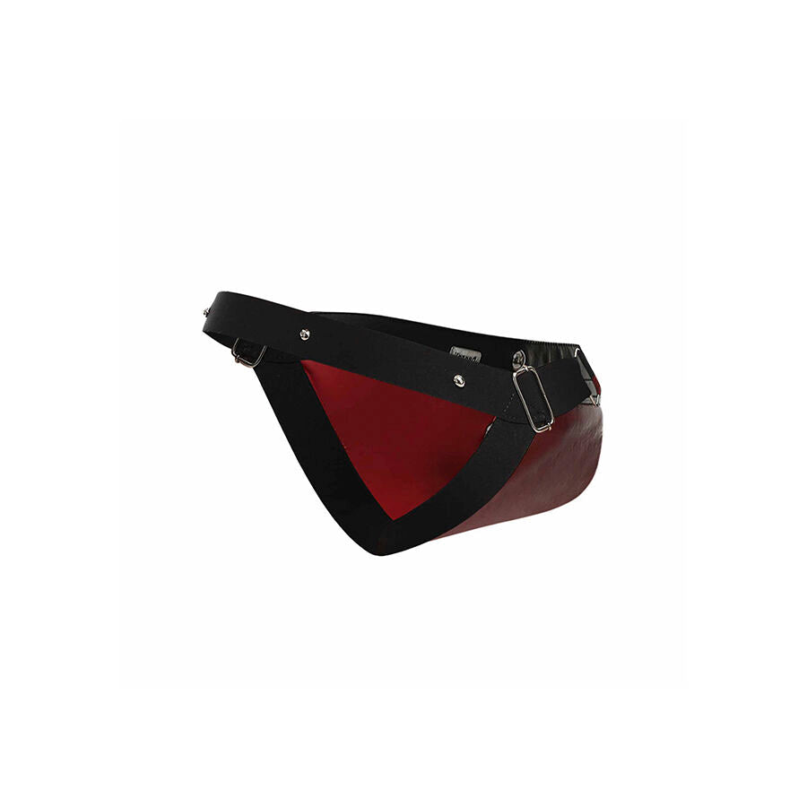Mob - dngeon jockstrap anello per il pene rosso taglia unica