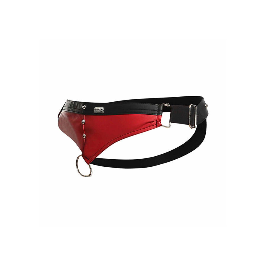 Mob - dngeon jockstrap anello per il pene rosso taglia unica