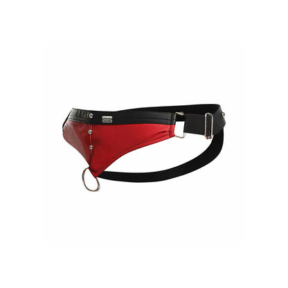 Mob - dngeon jockstrap anello per il pene rosso taglia unica