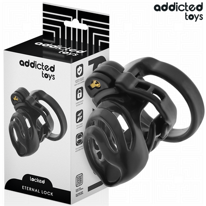 Addicted toys locked - gabbia per pene con bloccaggio eterno 9 cm