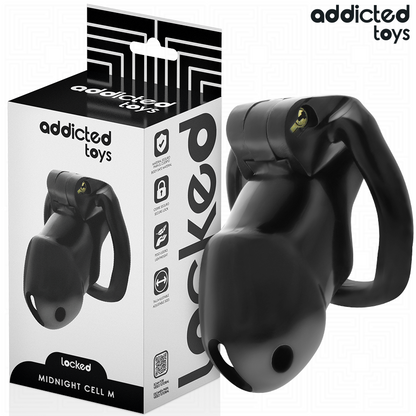 Addicted toys locked - mindnight cell gabbia per pene 4.2 cm taglia m