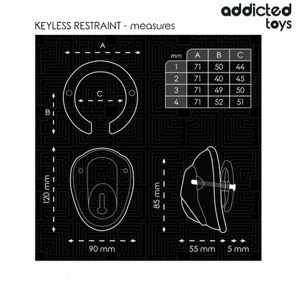 Addicted Toys Locked - cage à pénis sans clé 11,5 cm
