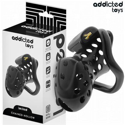 Addicted toys locked - gabbia per pene cava con catena 10,5 cm