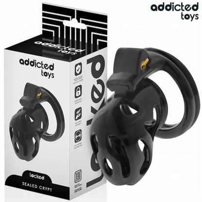 Addicted toys locked - gabbia per pene sigillata crypt 8 cm