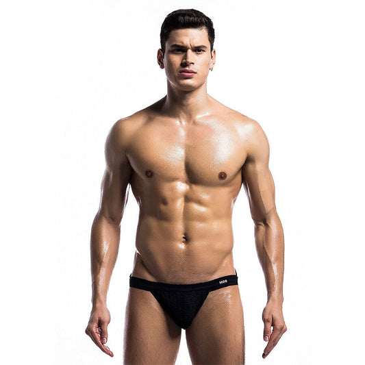 Mob - costume da bagno fetish jockstrap nero taglia xl