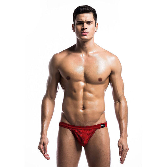 Mob - costume da bagno fetish jockstrap rosso taglia l